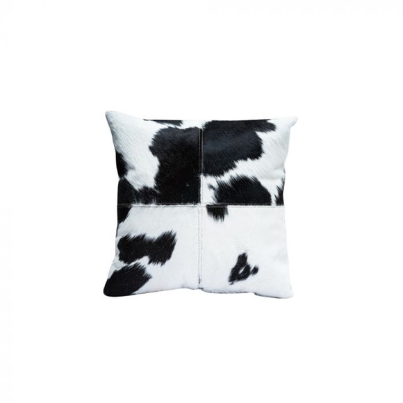 NWT Cowhide Cushion Cover White & Brown - Picture 10 of 10
